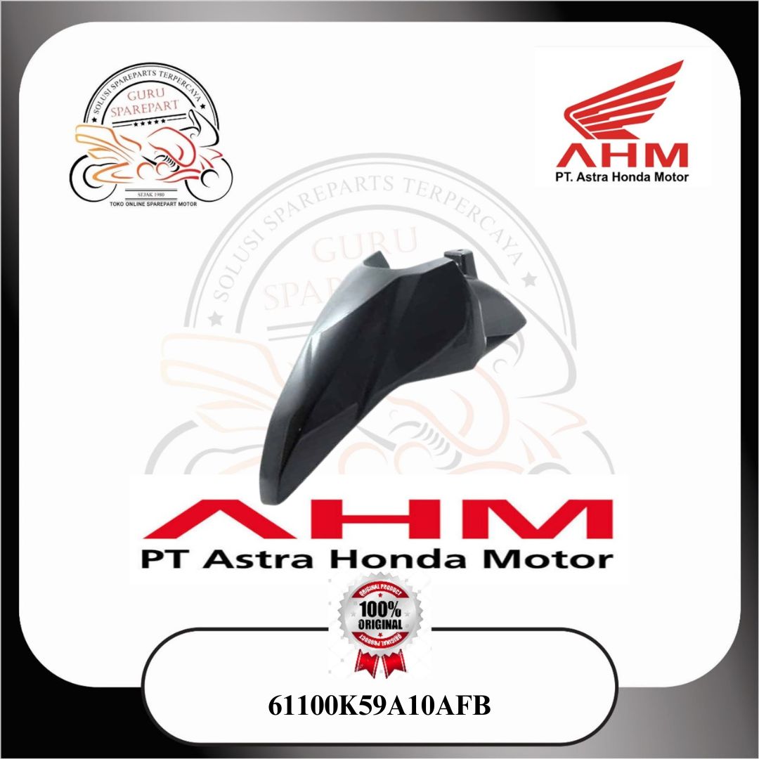 Spakbor Sayap Depan Vario 125 150 Abu Abu Kilat 61100k59A10AFB Original Honda