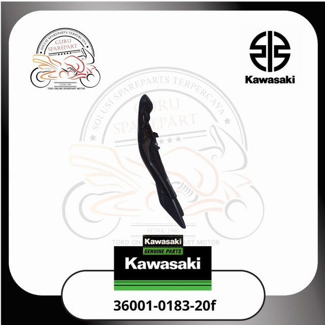 Cover Body Belakang Ninja RR Lama Hitam Kanan Original Kawasaki 20f