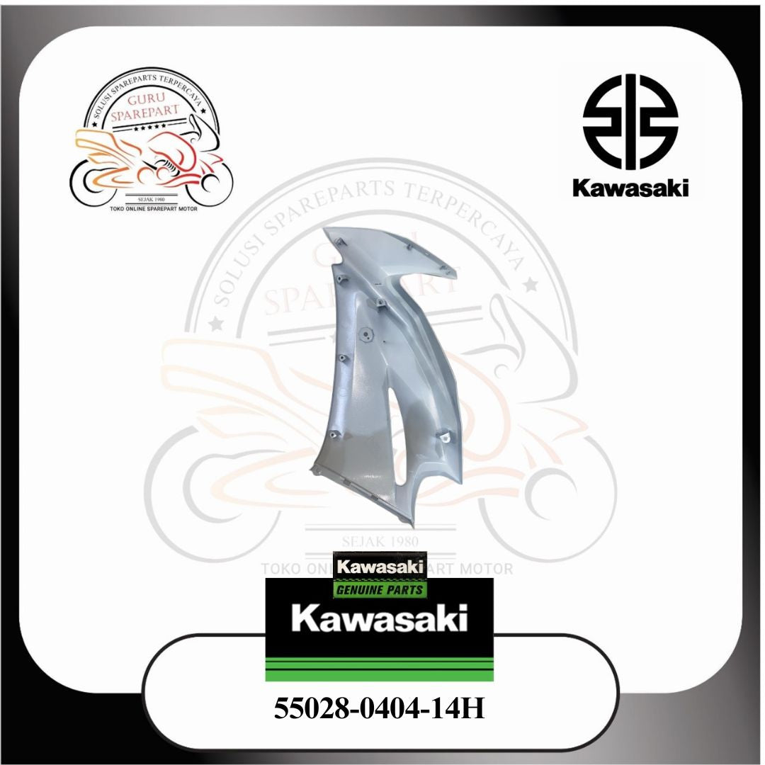 Kawasaki Fairing Cowling Atas Kanan Ninja RR New Putih Ori 55028-0404-14H