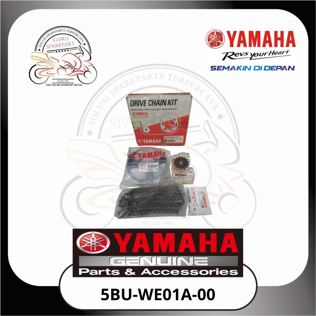 Gigi Tarik Complete Gearset Yamaha Y125Z Original 5BUWE01A00