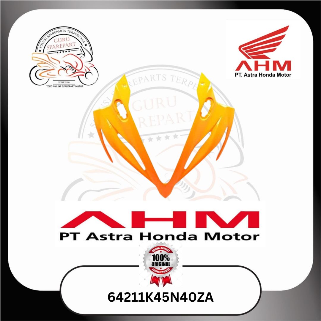 Honda Cover Tameng depan Orange Honda CBR 150R v2 64211K45N40ZA