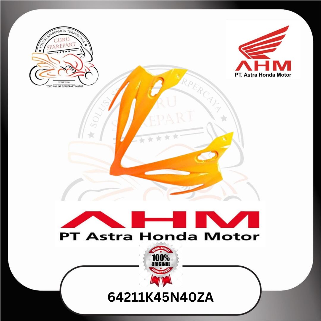Honda Cover Tameng depan Orange Honda CBR 150R v2 64211K45N40ZA