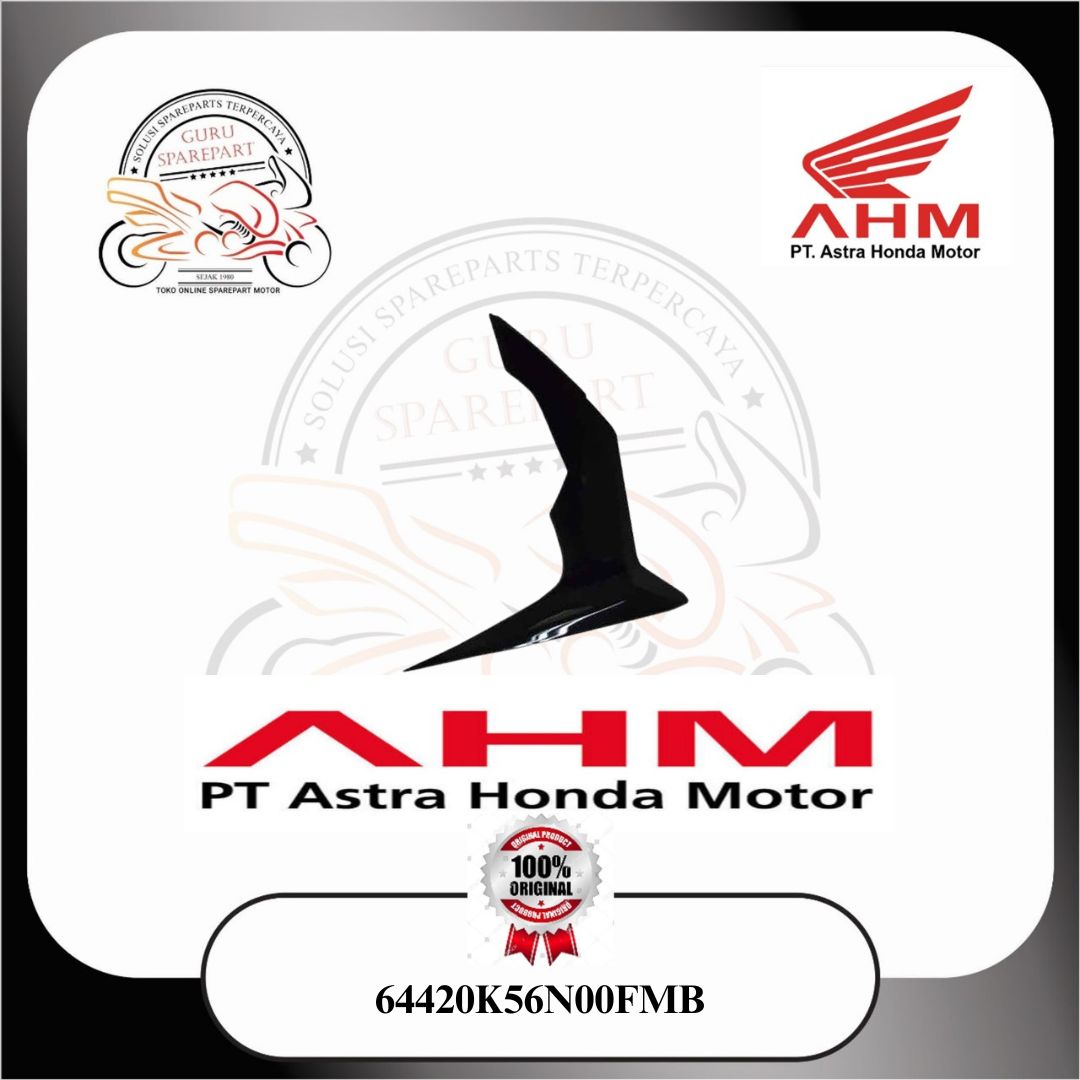 Honda Cover Sayap Legshield Luar Bawah Kiri Hitam 64420K56N00FMB