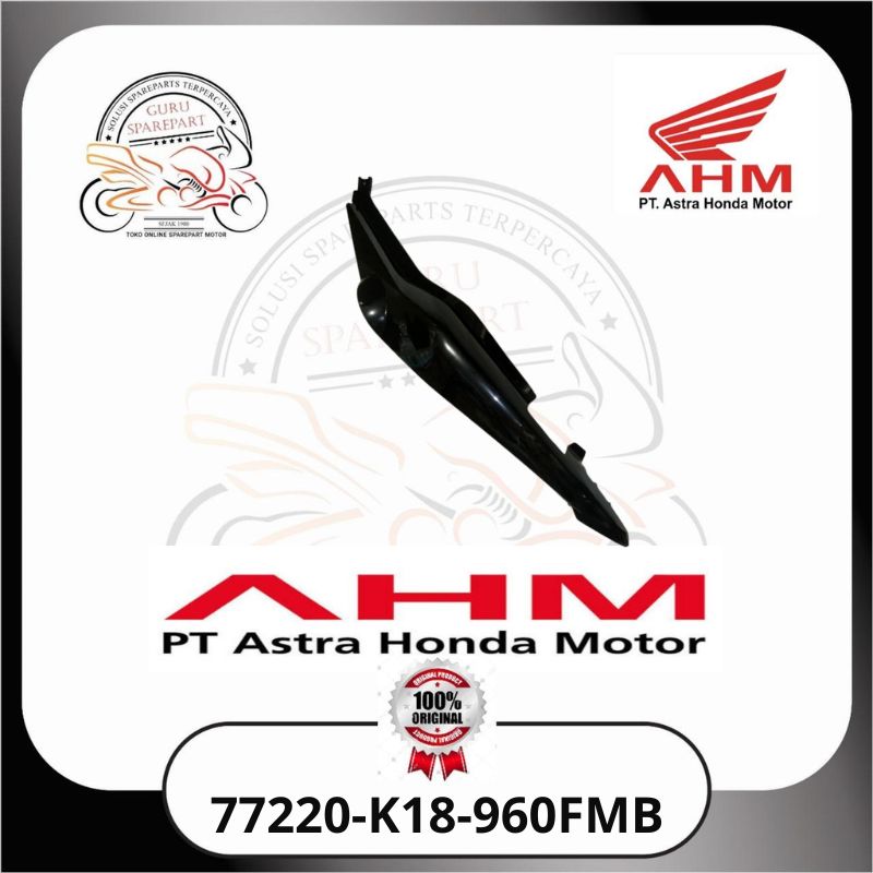 Honda Cover Body Kiri Cowl L Side Black CB 150 Verza 77220K18960FMB