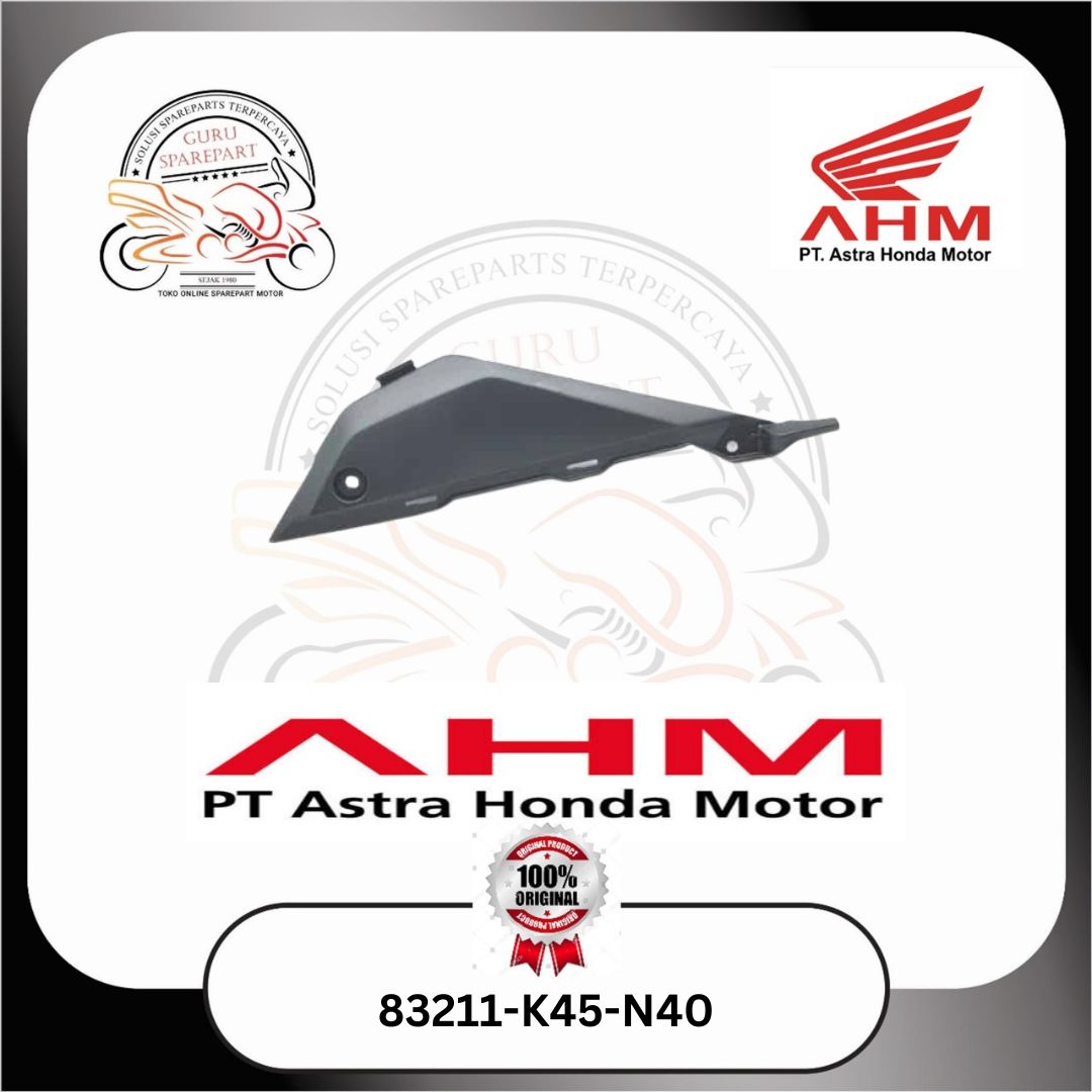 Honda Cover R Side Hitam Doff New CBR 150R 83211K45N40