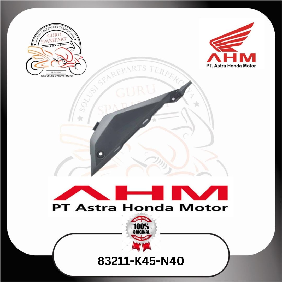 Honda Cover R Side Hitam Doff New CBR 150R 83211K45N40