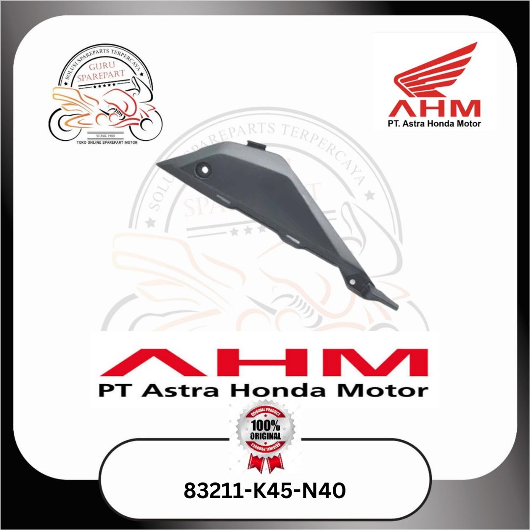 Honda Cover R Side Hitam Doff New CBR 150R 83211K45N40