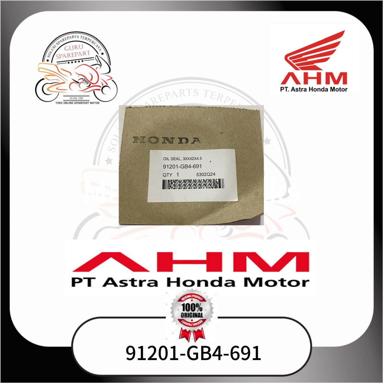 Honda Oil Seal Starter Besar 30x42X4.5 Grand Legenda Supra Supra Fit 91201GB4691