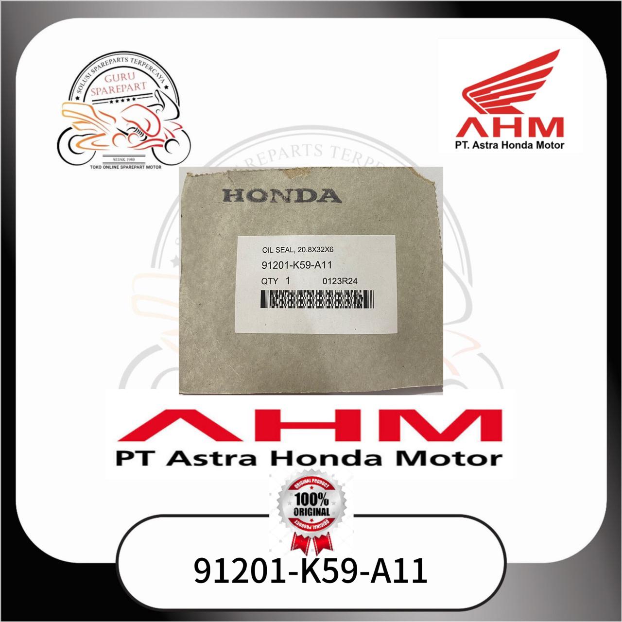 Honda Oil Seal kruk as kanan magnet 20.8x32x6 PCX 150 K97 Vario 110 Vario 125 K60R vario 150 K59J 91201K59A11