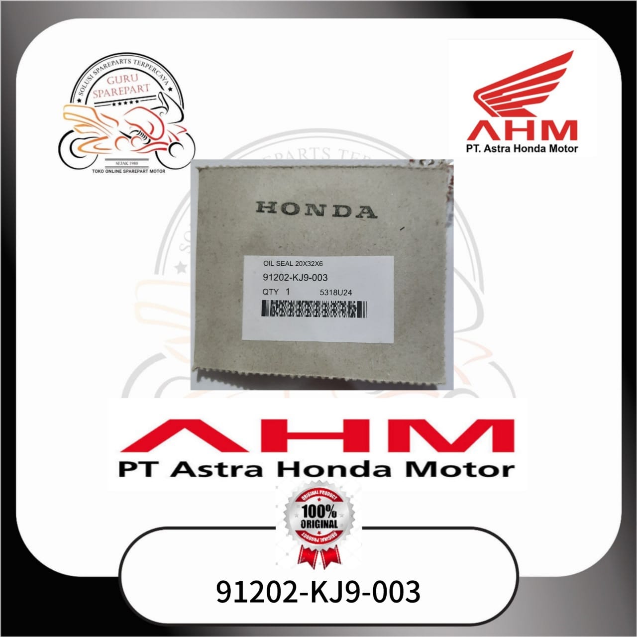 Honda Oil Seal as pully magnet kanan 20X32X6 Beat FI Spacy FI Vario 110 eSP Karbu New Scoopy eSP 91202KJ9003