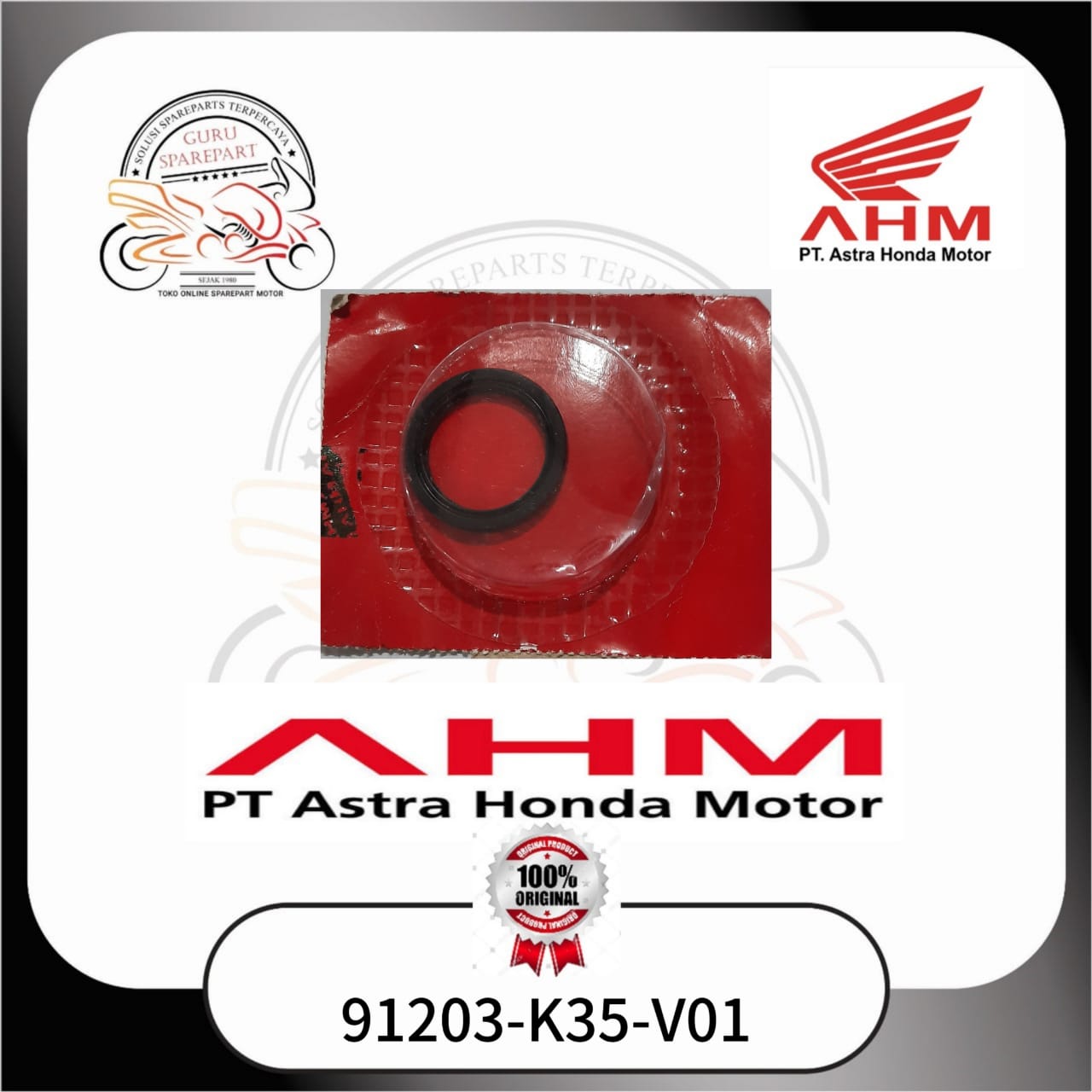 Honda Oil Seal as pully 24X31X3.5 Honda Vario 125 eSP K2V 91203K35V01