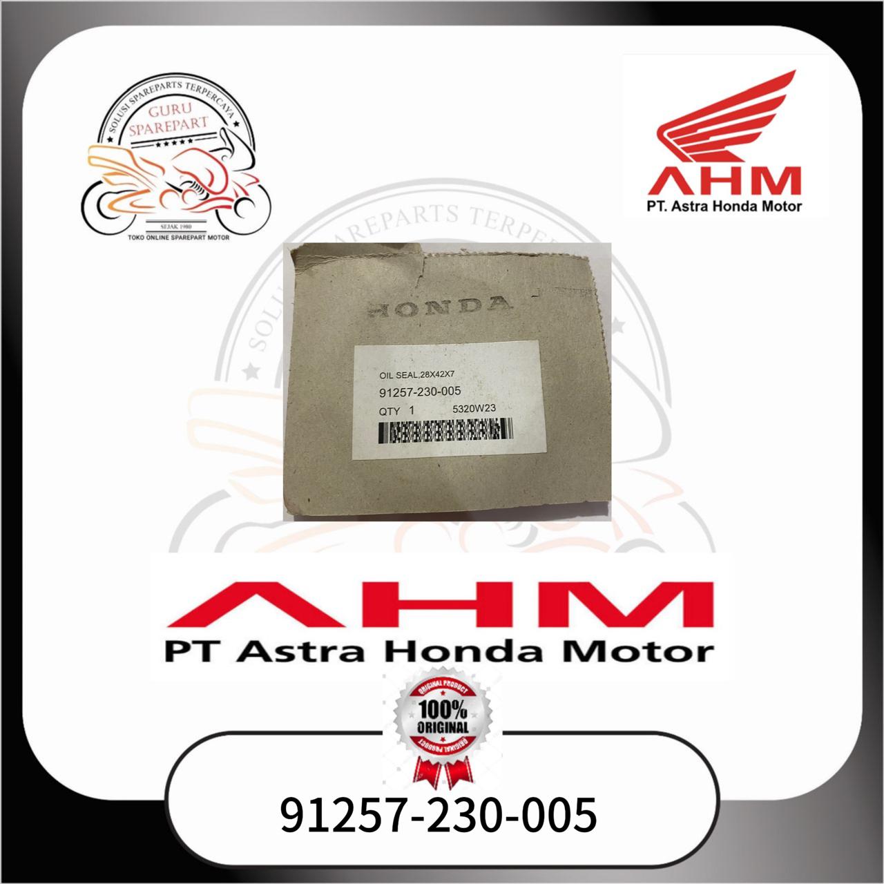 Honda Oil Seal Naf Roda 28X42X7 Honda Mega Pro 91257230005