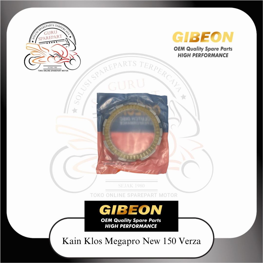 Gibeon Kain Klos Kampas Kopling Megapro New 150 Verza KRM KPM KYE K18 PAPER