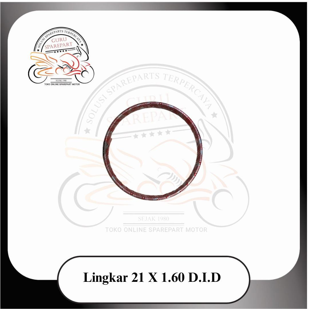 Lingkar Velg Motor Trail 1.60 x 21 DID 36 Hole Chrome
