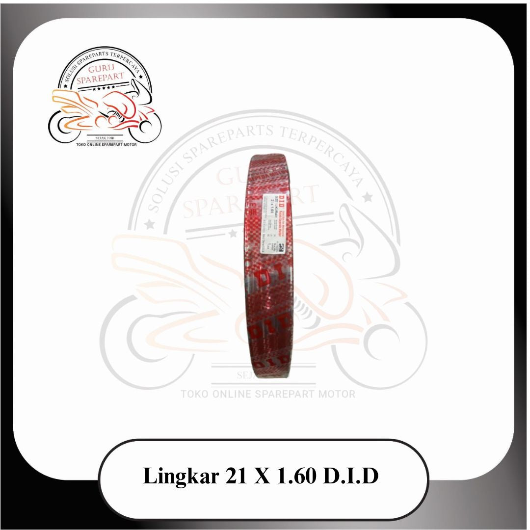 Lingkar Velg Motor Trail 1.60 x 21 DID 36 Hole Chrome
