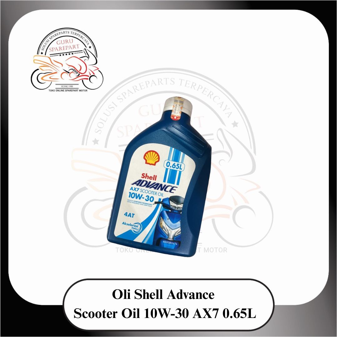 Oli Shell Advance AX7 Scooter Oil Oli Motor 0.65L 10W-30 4AT Biru