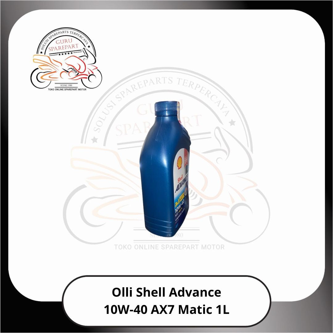 Oli Shell Advance Matic 10W-40 AX7 4T 1L Biru