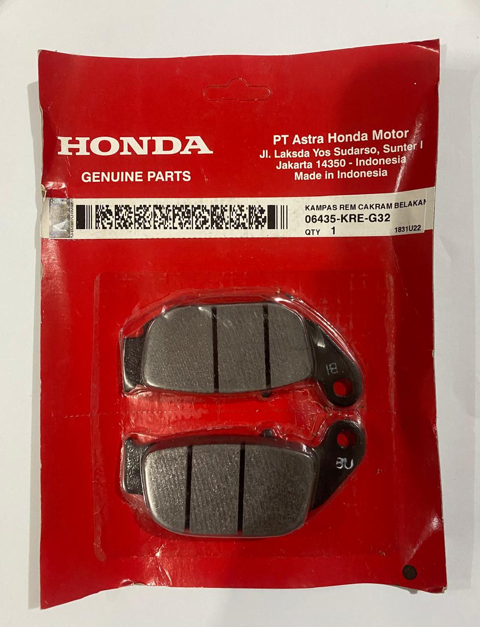 Honda kampas rem cakram belakang cb150r cbr150 dispad ori