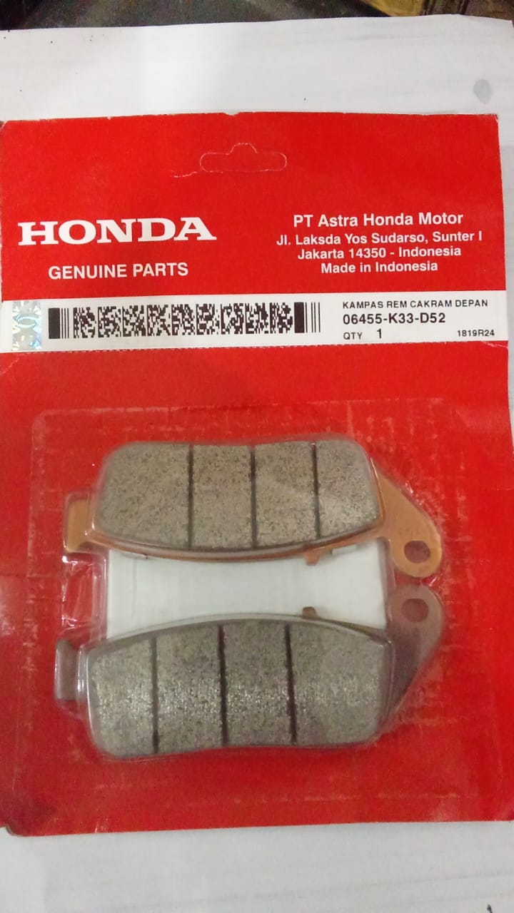 Honda kampas rem  cakram depan cbr250rr k64 06455K33D52 Dispad