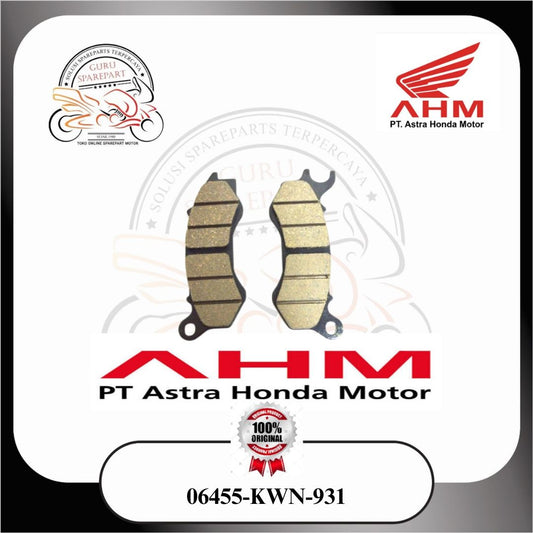 06455KWN931 Honda Kampas Rem Depan Pad Set FR PCX lama
