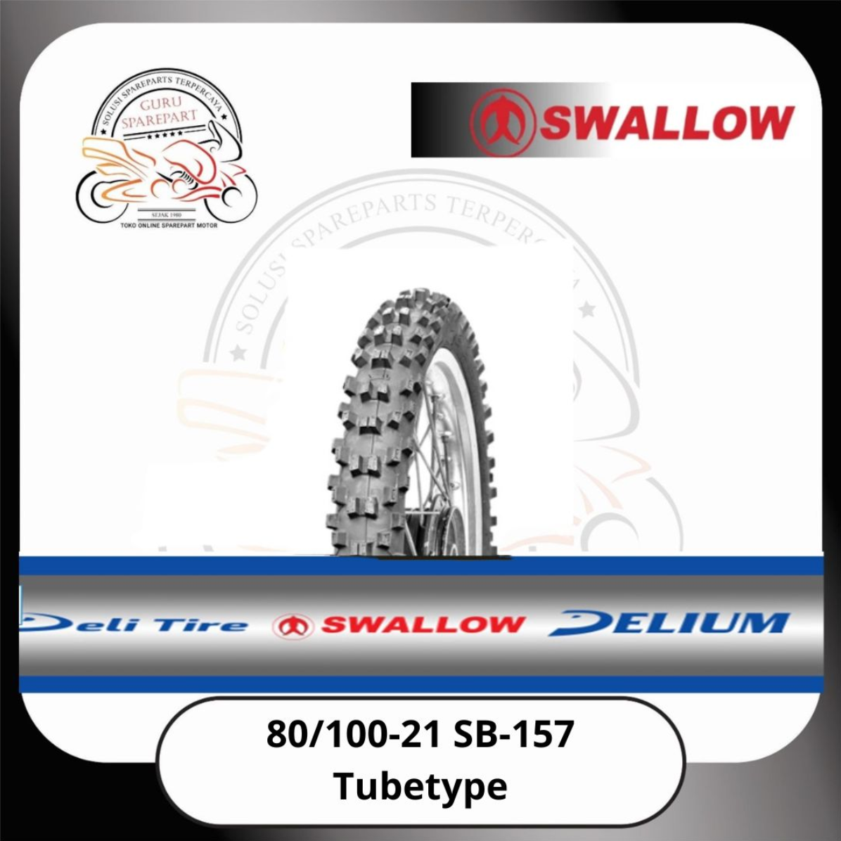 Ban Luar Swallow Tubetype 80/100-21 SB-157