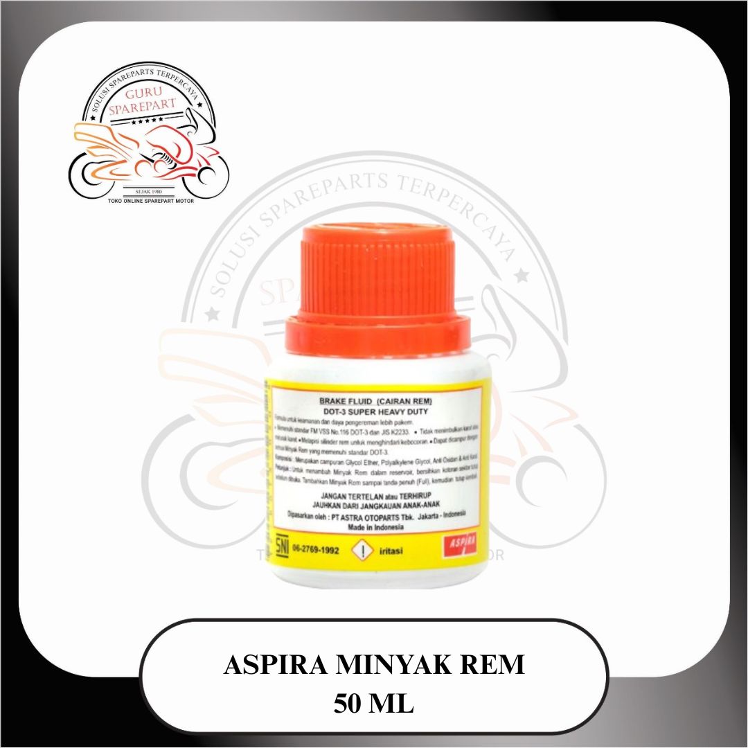 Minyak Rem Oli Rem Aspira Brake Fluid DOT 3 50ML