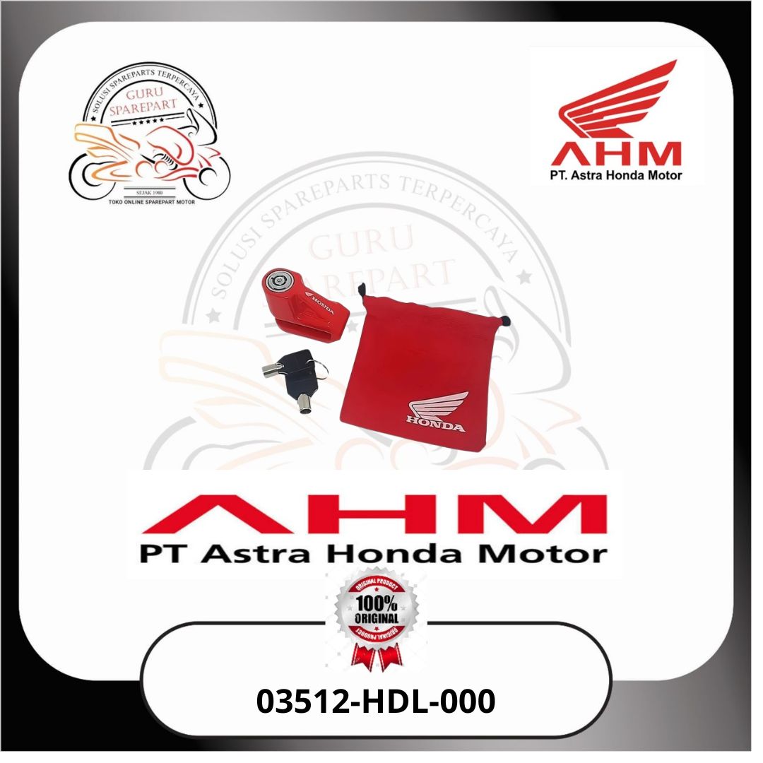Honda Kunci Cakram Honda Disc Lock ADV 150 Dan Semua Jenis Motor 03512-HDL-000