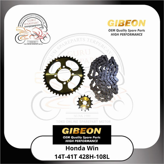 Gear Set Gibeon Rantai 428H Honda Win 14T41T428H108L