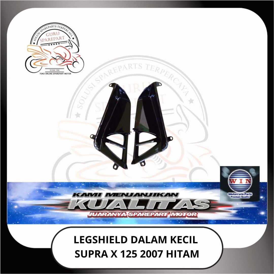 WIN Cover Body Halus Spakbor Honda Supra X 125 KVLN Hitam