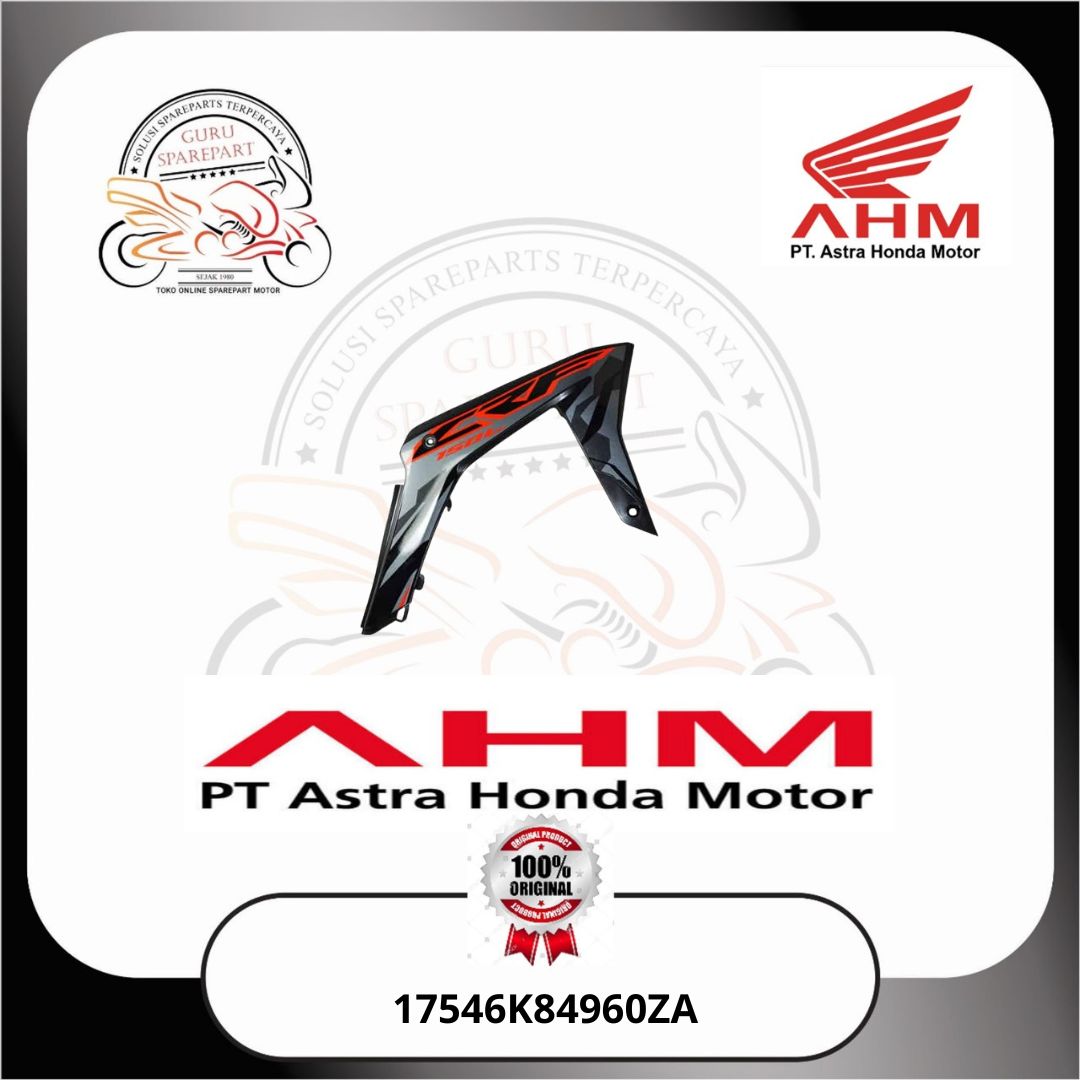 Honda Cover Body Kanan Hitam Type 1 Honda CRF 150L K84 17546K84960ZA