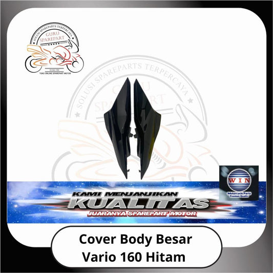 WIN Cover Body Halus Panel Depan Spakbor Honda Vario 160 Hitam