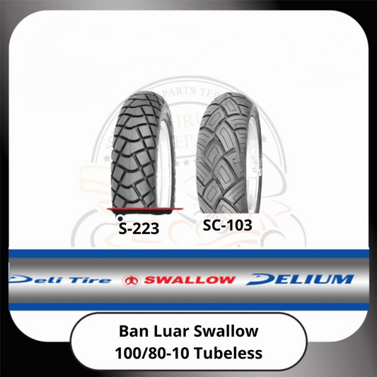 Ban Luar Swallow Tubeless 100/80-10