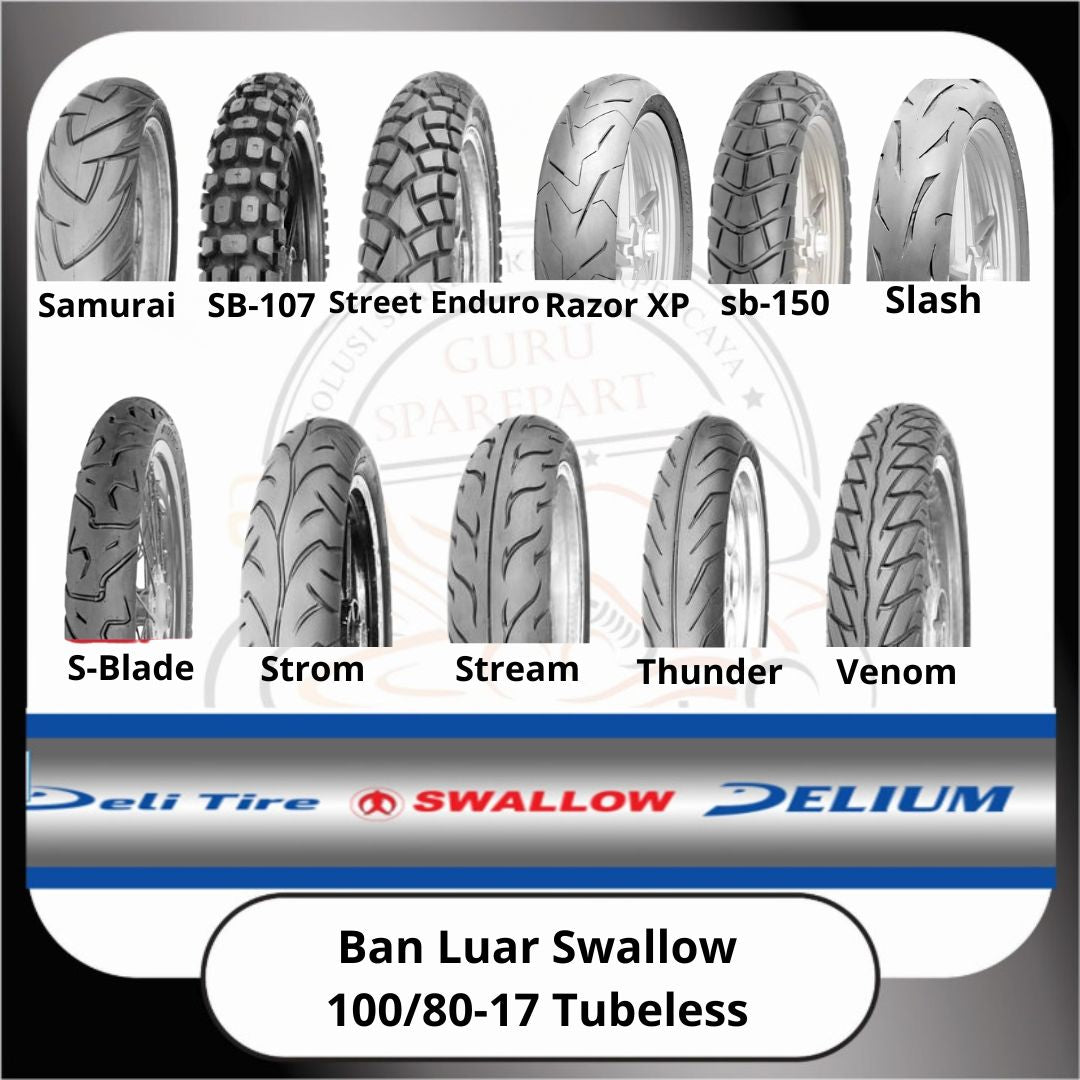 Ban Luar Swallow Tubeless 100/80-17