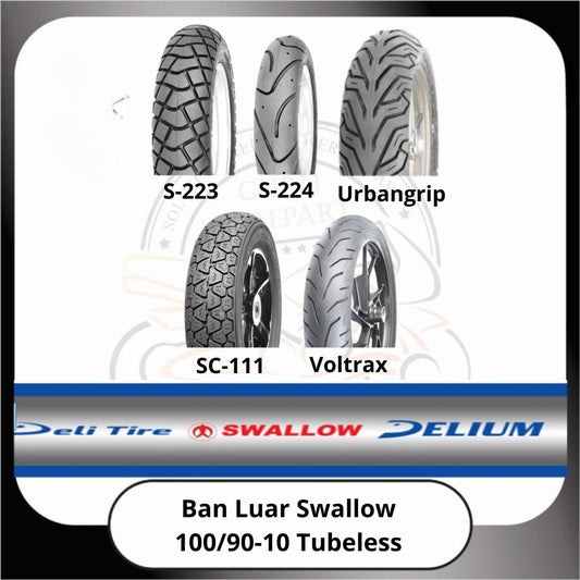 Ban Luar Swallow Tubeless 100/90-10