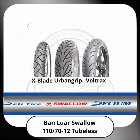 Ban Luar Swallow Tubeless 110/70-12