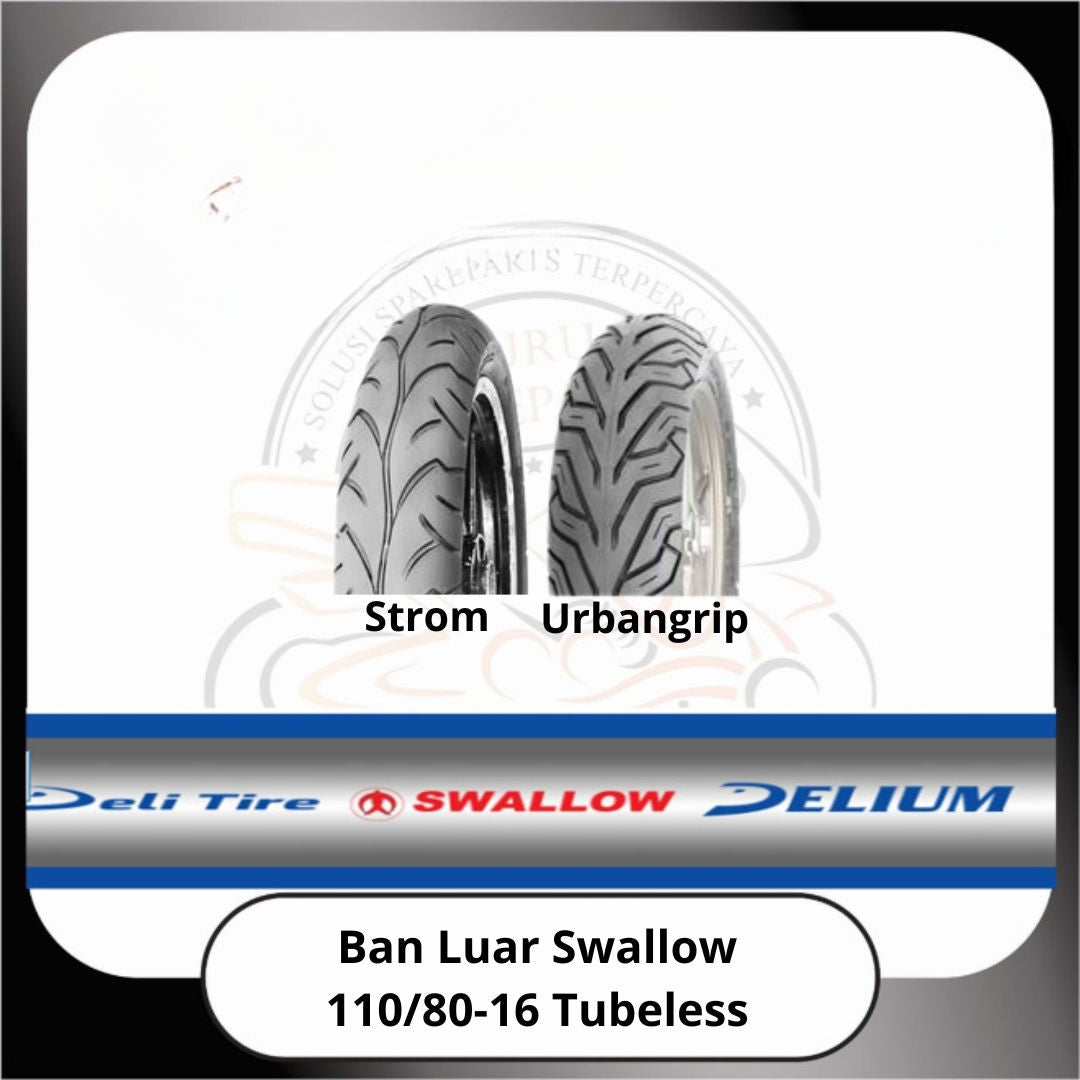 Ban Luar Swallow Tubeless  110/80-16
