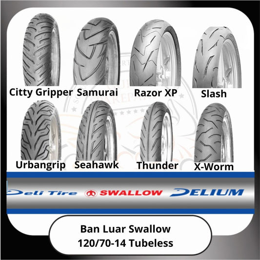 Ban Luar Swallow Tubeless 120/70-14