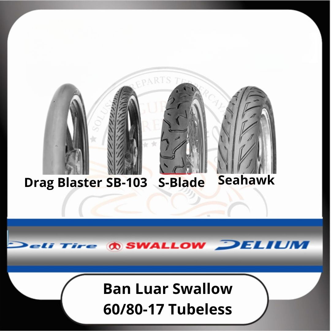 Ban Luar Swallow Tubeless 60/80-17