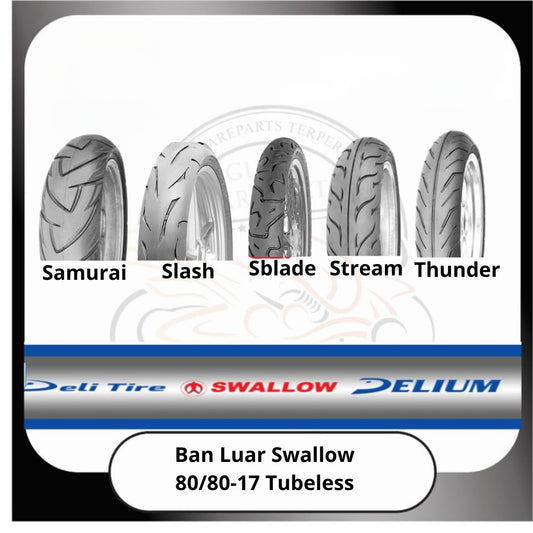 Ban Luar Swallow Tubeless 80/80-17