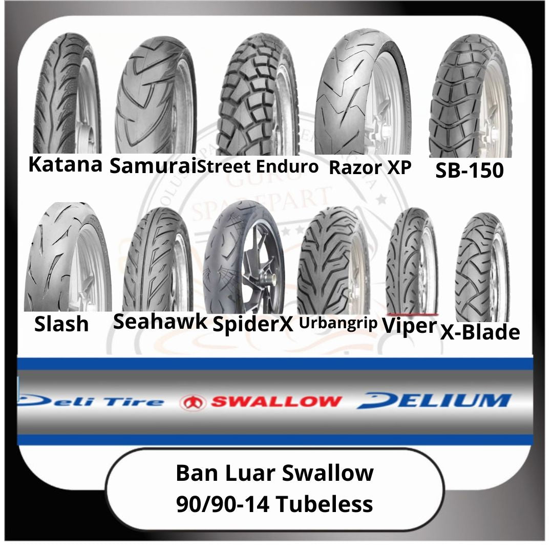 Ban Luar Swallow Tubeless 90/90-14