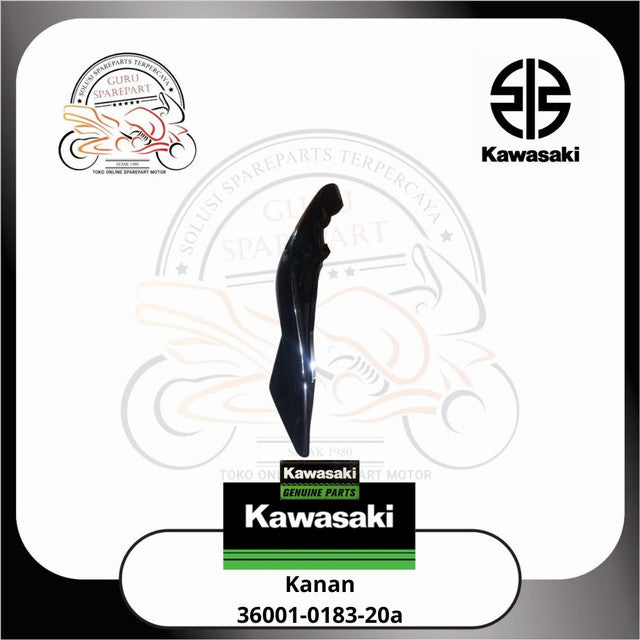 Cover Body Belakang Ninja RR Lama Hitam Kanan Kiri Original Kawasaki