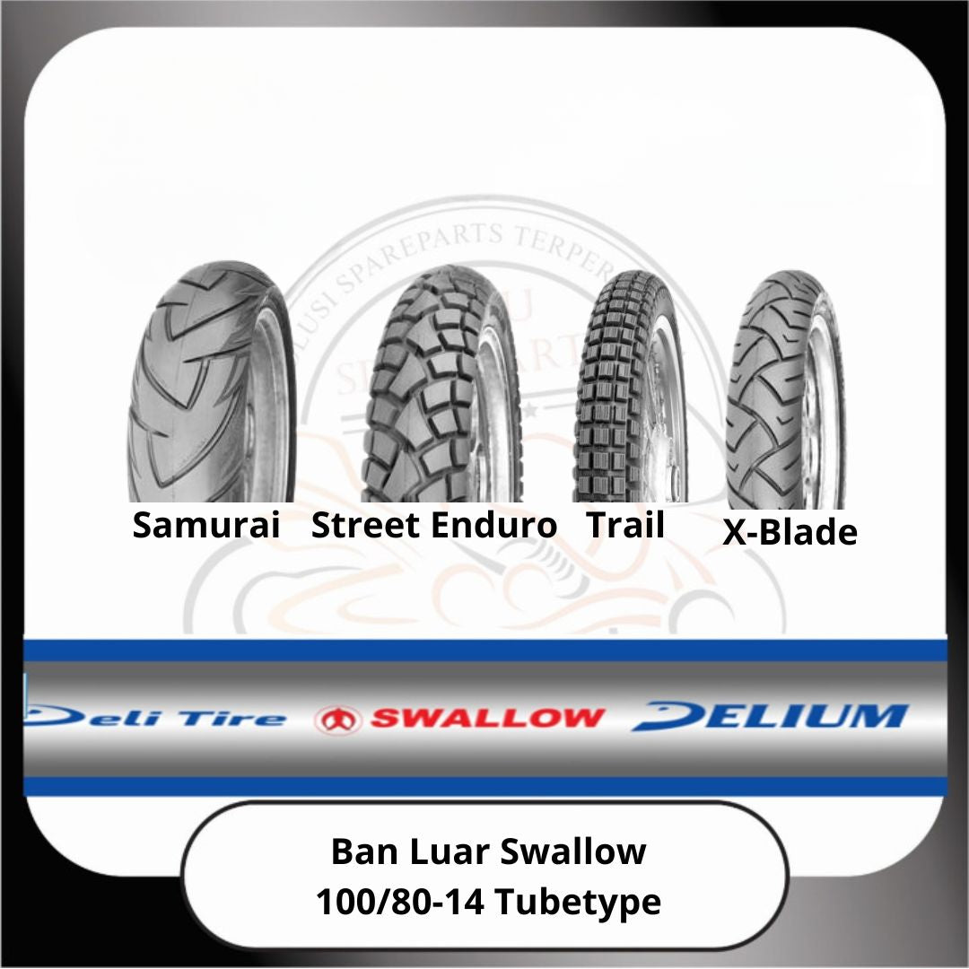 Ban Luar Swallow Tubetype 100/80-14