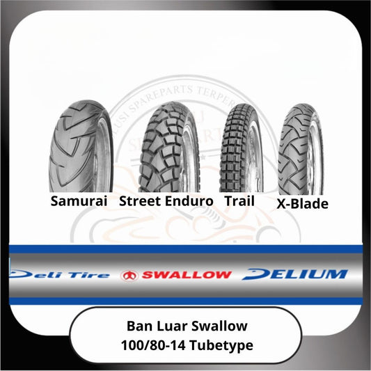 Ban Luar Swallow Tubetype 100/80-14