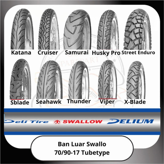 Ban Luar Swallow Tubetype 70/90-17