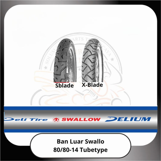 Ban Luar Swallow Tubetype 80/80-14