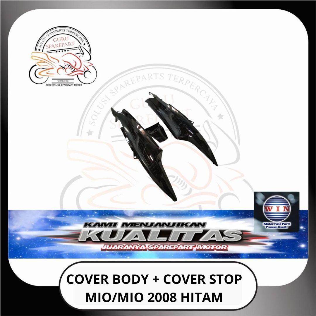 WIN Cover Body Halus Panel Depan Spakbor Yamaha Mio Lama 5TL dan Mio New 2008 28D Hitam