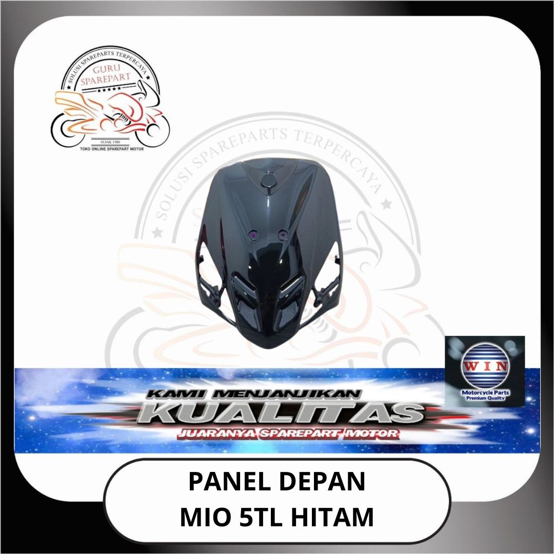 WIN Cover Body Halus Panel Depan Spakbor Yamaha Mio 5TL Hitam