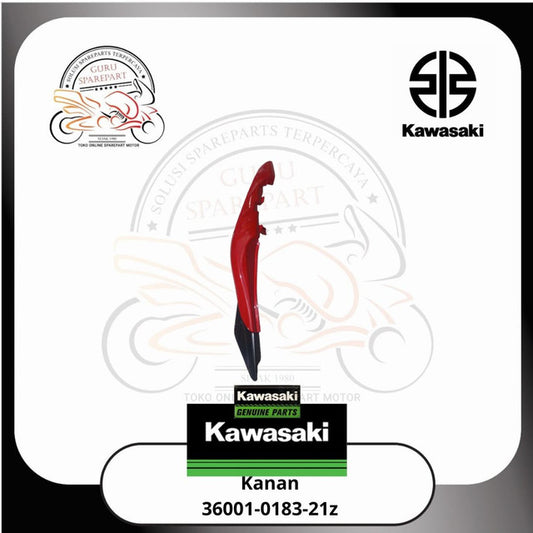 Cover Body Belakang Ninja RR Lama Merah Hitam Kanan Kiri Original Kawasaki 21z