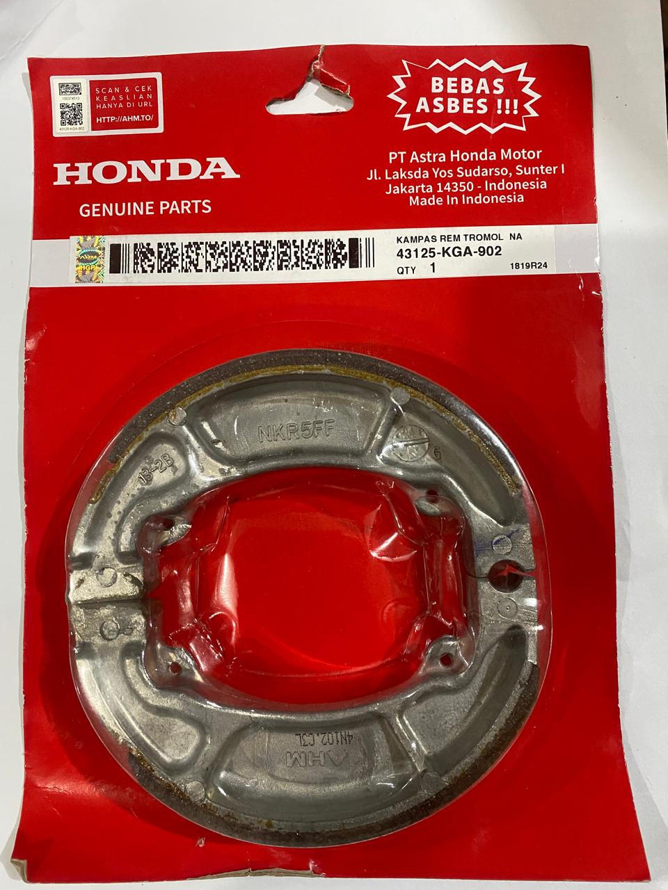Honda kampas rem belakang megapronew tigerrevo verza ori