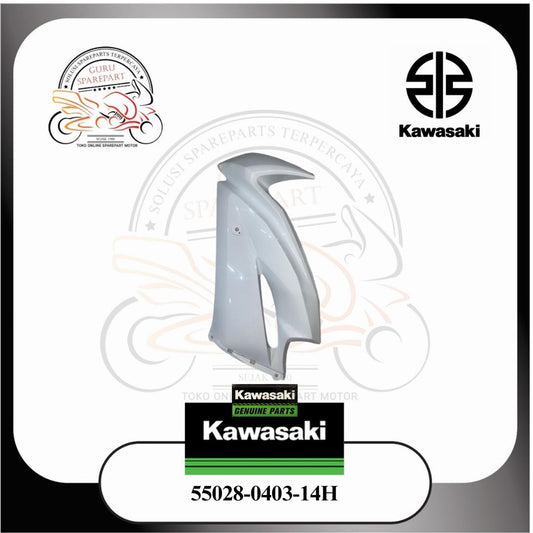 Kawasaki Fairing Cowling Atas Kiri Ninja RR New Putih Ori 55028-0403-14H